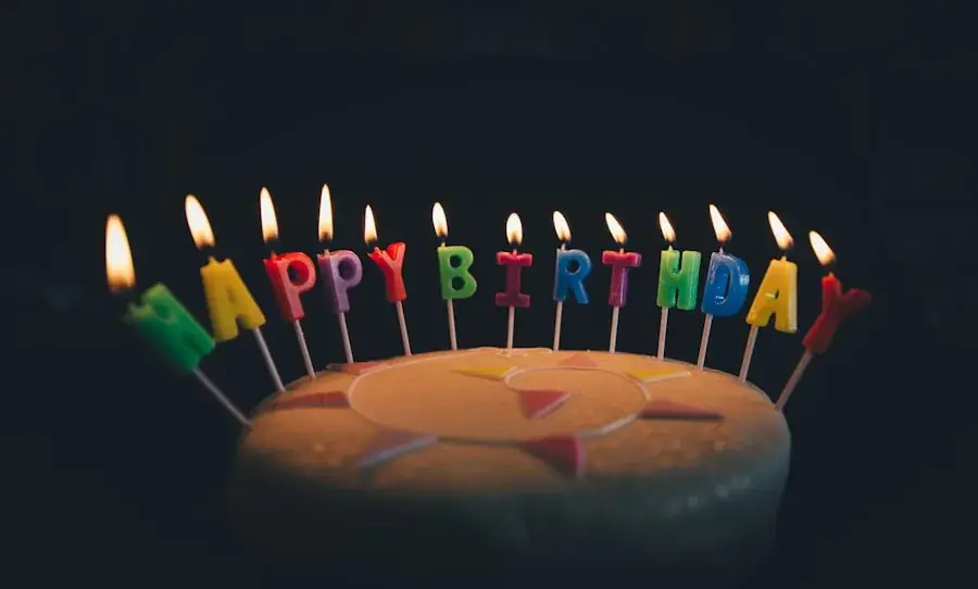 Exemple d'ambiance anniversaire pour un faire-part numérique